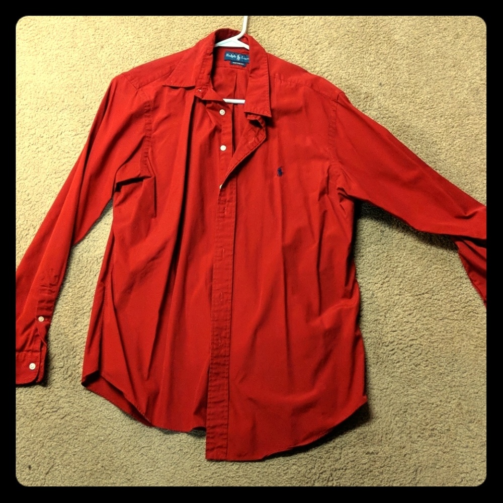 Red Ralph Lauren button down
